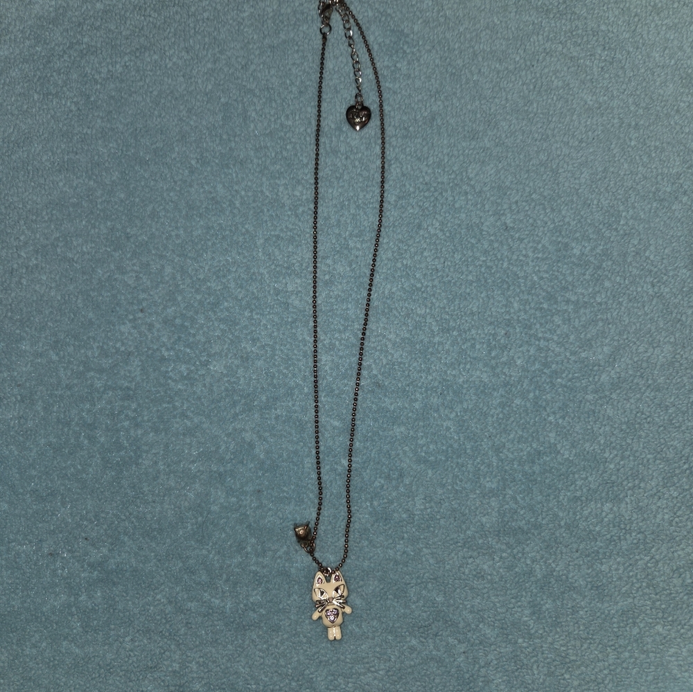 Betsey Johnson Cat Pendant Necklace